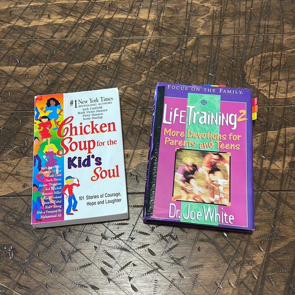 Bundle of books, Chicken Soup for the Kids Soul & Life Training 2